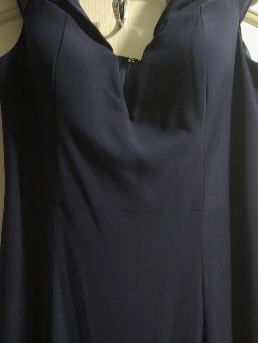 Xscape Navy V-Neck Sleeveless Maxi Dress - Picture 2 of 5